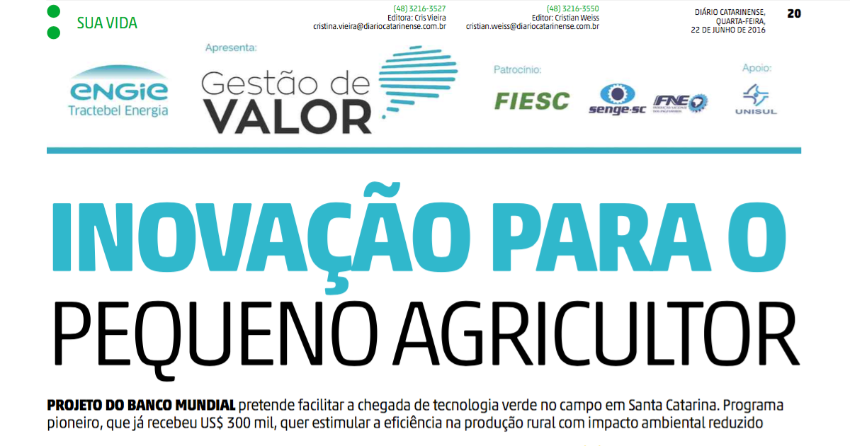 Inovação para o pequeno agricultor