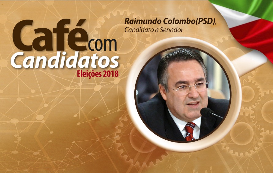 Raimundo Colombo é o primeiro a participar do Café com Candidatos no Senge-SC nesta terça-feira. Confira a programação:
