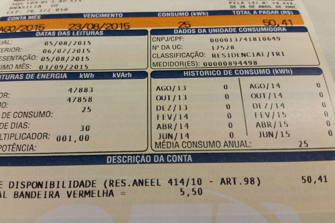 Brasil ocupa 4° lugar em ranking de tributos na conta de luz