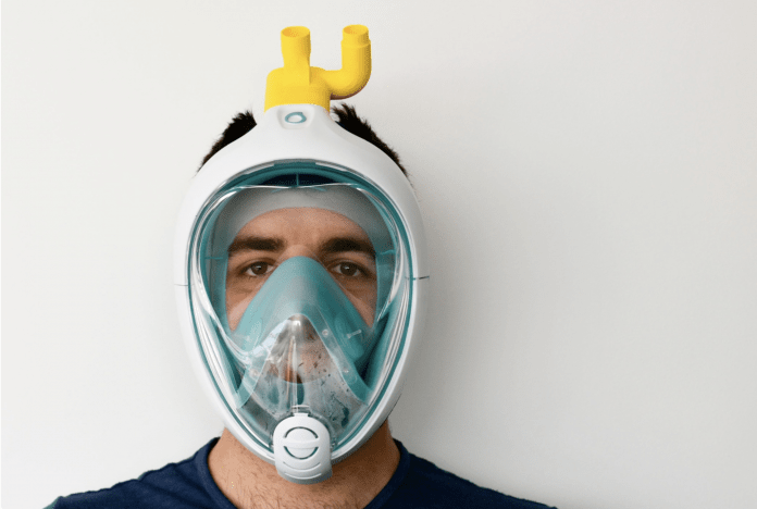 Engenheiro cria respirador a partir de máscara de mergulho na Itália