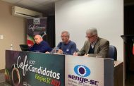 Gean Loureiro conversa com representantes da engenharia no Café com Candidatos no Senge-SC