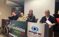 “Acredito na nossa engenharia”, afirmou Jorge Boeira no Café com Candidatos no Senge-SC