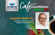 Jorginho Mello é o primeiro a participar do Café com Candidatos no Senge-SC nesta segunda-feira