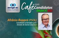 Afrânio Boppré participa do Café com Candidatos no Senge-SC na quinta-feira, dia 25/08