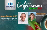 Jorge Boeira participa do Café com Candidatos no Senge-SC na segunda-feira, dia 29/08