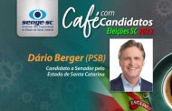 Dário Berger participa do Café com Candidatos no Senge-SC na quinta-feira, dia 1º/09