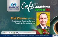 Ralf Zimmer participa do Café com Candidatos no Senge-SC na sexta-feira, dia 09/09