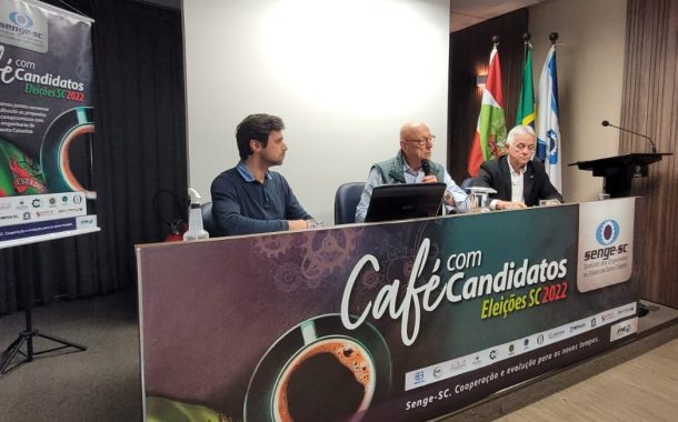 “Temos que dar oportunidades à engenharia”, diz Esperidião Amin, no Café com Candidatos