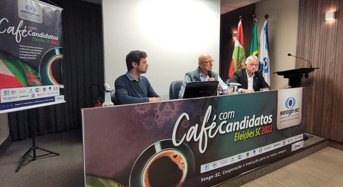 “Temos que dar oportunidades à engenharia”, diz Esperidião Amin, no Café com Candidatos