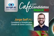 Jorge Seif participa do Café com Candidatos no Senge-SC na sexta-feira, dia 23/09