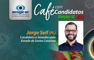Jorge Seif participa do Café com Candidatos no Senge-SC na sexta-feira, dia 23/09