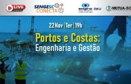 Dia 22/11 tem SengeSC Conecta sobre engenharia e gestão de portos e costas