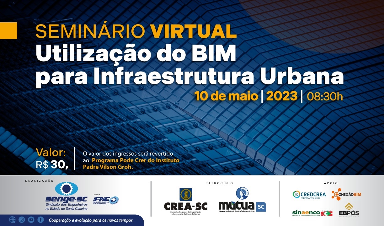 Inscreva-se para participação on-line no seminário sobre BIM em Florianópolis