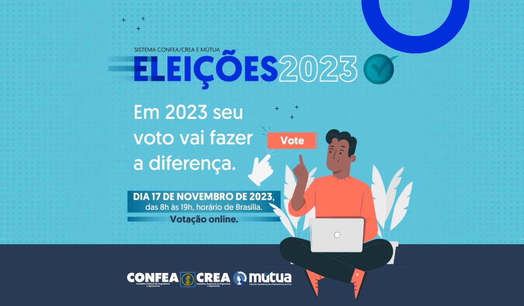 Sistema Confea/Crea/Mútua tem eleição on-line hoje, dia 17 de novembro