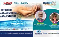 O futuro do saneamento em Santa Catarina é tema de debate no SengeSC Conecta dia 21/03