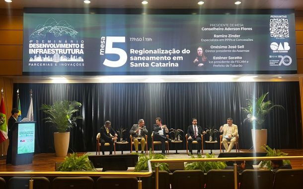 Senge-SC marca presença no 4º Seminário de Desenvolvimento e Infraestrutura, fortalecendo o debate sobre inovação e progresso regional