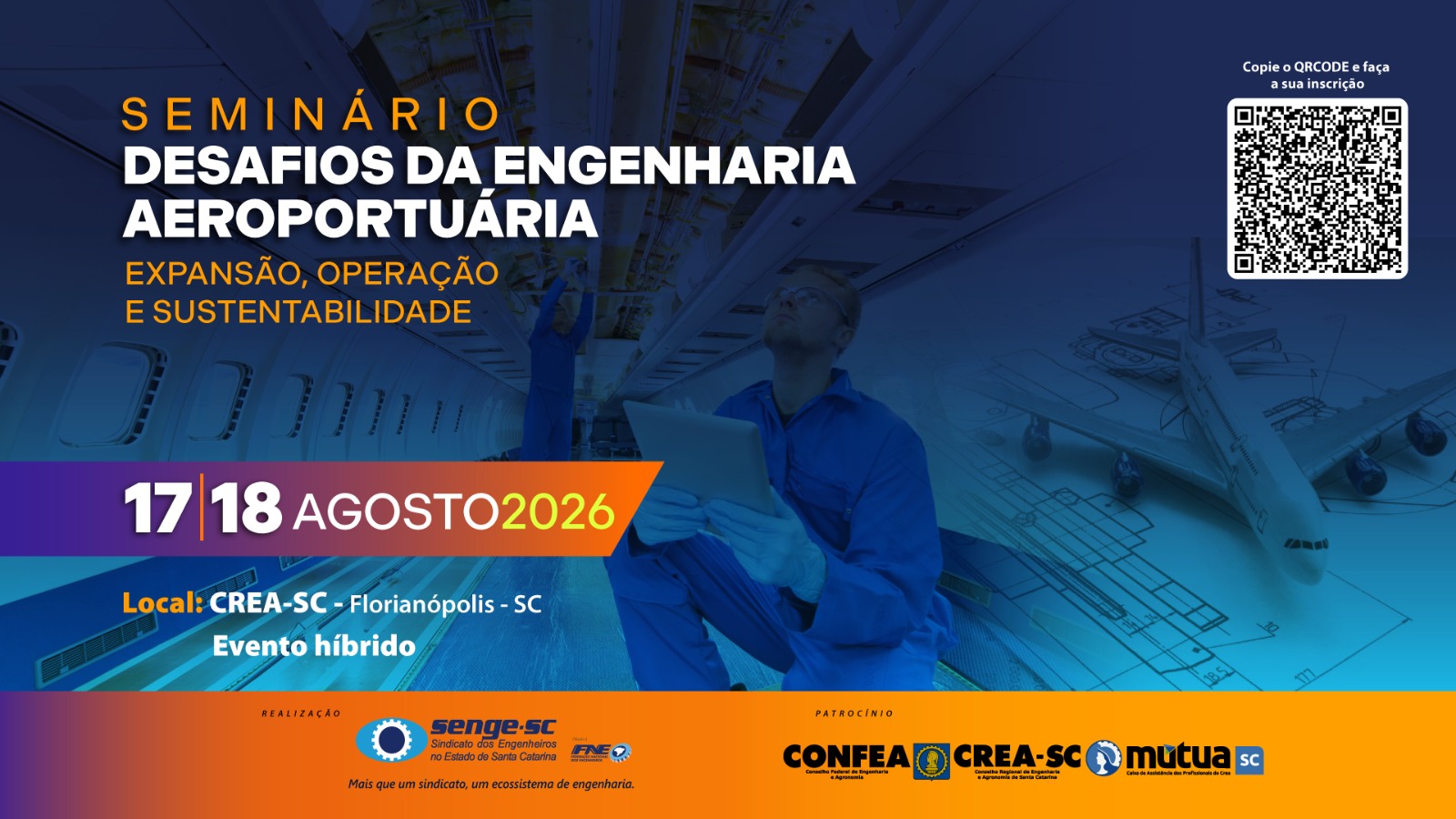 Seminário Desafios da Engenharia Aeroportuária Expansão, Operação e Sustentabilidade.