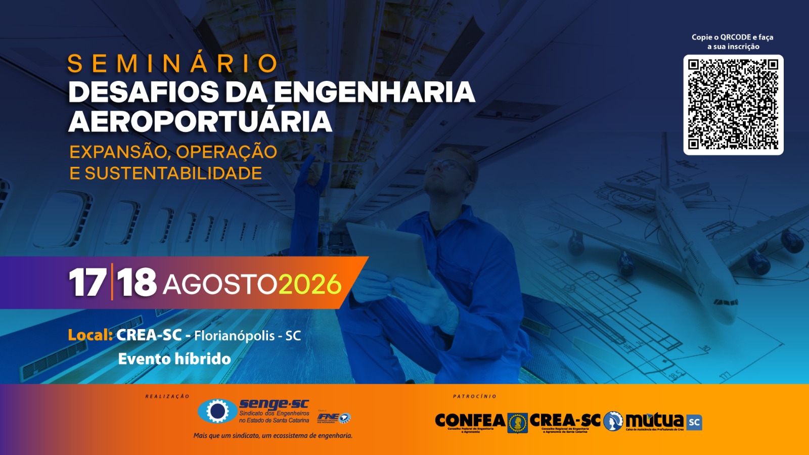 Seminário Desafios da Engenharia Aeroportuária Expansão, Operação e Sustentabilidade.