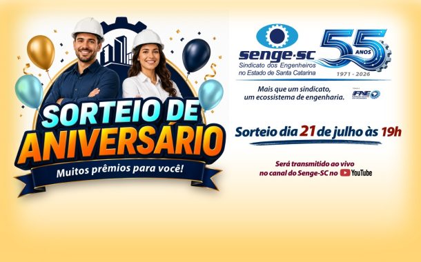 Senge-SC promove sorteio de aniversário entre seus associados