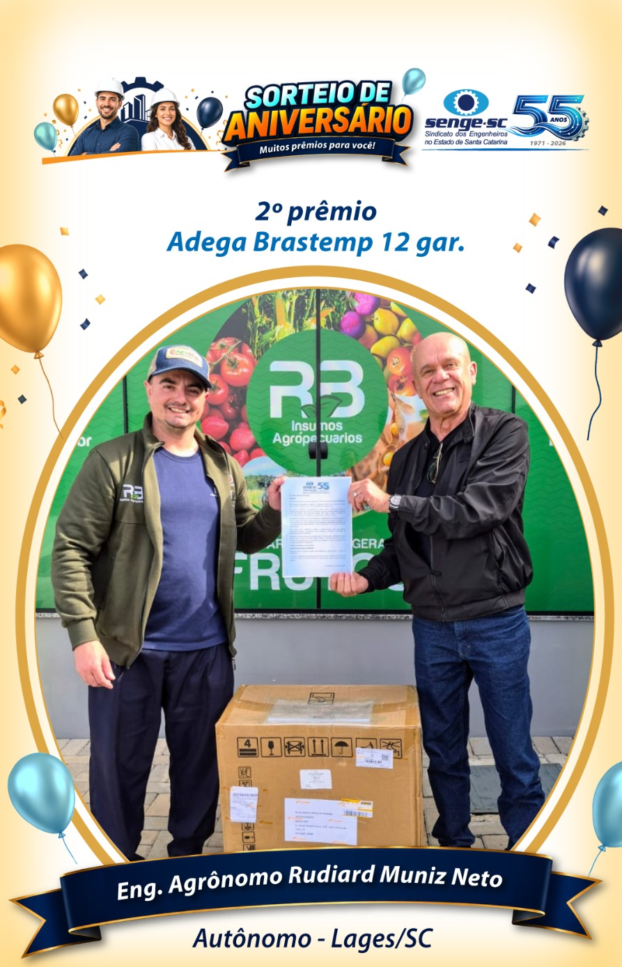 senge sorteio premio 2